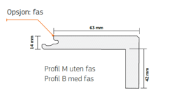 TRAPPENESE EIK HVIT MATT LAKK PR. B