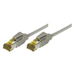 Cordon RJ45 sur câble catégorie 7 S/FTP LSOH snagless gris - 50 m