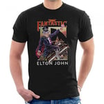 Elton John Unisex Adult Captain Fantastic T-Shirt - M