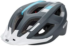 Abus Casque de Ville Aduro 2.0 - Casque de vélo Polyvalent avec lumière - dans Un Design Sportif pour la Circulation en Ville - pour Hommes et Femmes - Gris/Blanc, Taille M