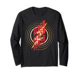 The Flash Movie Multi Text Logo Long Sleeve T-Shirt