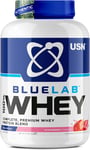 USN Blue Lab Whey Protein Powder: Strawberry - Whey Protein 2Kg - Post-Workout -