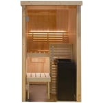 Cabine de sauna Harvia 121 cm x 118 cm x 202 cm mini 1 ou 2 personnes poêle à sauna fournis