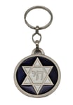 Classic Star David CHAI Jewish Kabbalah success Keychain Ring protection Judaica