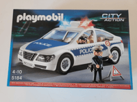 PLAYMOBIL Voiture de police avec lumières clignotantes réf 5184