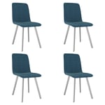 vidaXL spisebordsstole 4 stk. fløjl blå