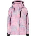 SLOPE Kenai AOP Skijakke Dame - Rosa - str. 2XS