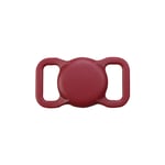 Porte-Clés En Silicone Pour Étui Apple Airtag,Collier De Protection Pour Chien Et Chat,Étui Air Tag,Dispositif De Localisation De Traqueur,Anti-Perte,1pc - Type Claret