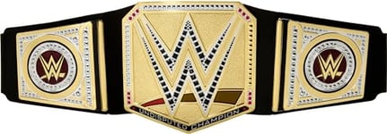 Mattel WWE Championship Title, Undisputed WWE Universal Championship Role-Play & Costume Piece, Leather-like Belt 3+ Feet with One-Time Adjustment, HYJ35