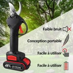 Siebwin 48VF Secateur Electrique Professionnel, Sécateur lectrique sans Fil pour Branches d\arbres à Fruits, 2 Batteries, 5 à[1]