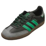 adidas Samba Og Womens Fashion Trainers in Black Green - 8 UK