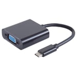 USB-C til VGA adapter - 1080p - 60Hz - Sort