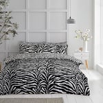 GC GAVENO CAVAILIA Leopard Print Duvet Covers - Breathable Animal Print Bedding Set - Kingsize Quilt Covers - Black Bed Covers