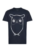 Alder Big Owl Tee - Gots/Vegan Blue Knowledge Cotton Apparel