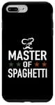 Coque pour iPhone 7 Plus/8 Plus Master of Spaghetti Carbonara – Chapeau de chef de cuisine amusant Italie