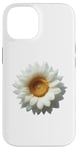 Coque pour iPhone 14 Tournesol blanc