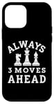 iPhone 12 mini Always 3 Moves ahead Chess Player King Queen Case