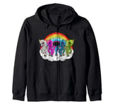 Zombie Unicorn Apocalypse Creatures Halloween Zombies Zip Hoodie