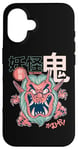 Coque pour iPhone 16 Yokai Red Demon Oni Manga Japonais Mythique Horreur