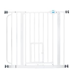 Carlson Pet Gate med kattdörr - Höjd 76,2 cm, bredd 73,66 bis 92,71 cm