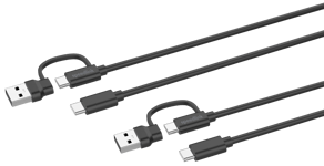 Speedlink - STREAM Play & Charge USB-C/A to USB-C Cable Set, black