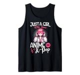 Just a Girl Who Loves Anime and K-Pop Anime Merch Japanese Tank Top