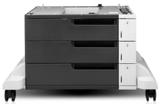 HP LaserJet 3x500-sheet mater og stativ