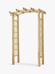 Zest Moonlight Wooden Garden Arch, Natural