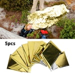 5x Outdoor Waterproof Emergency Survival Heat Reserve Reflective Blanket♡