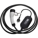 Vhbw - Câble de recharge type 2 vers prise euro f compatible avec Mercedes-Benz eqa, E300e, E300de voiture électrique - 1 phase, 16 a, 3,5 kW, 5 m