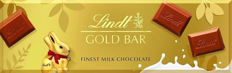 Lindt Easter Gold Bar Swiss Milk Chocolate, 300g UK Free And Fast Dsipatch