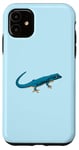 Coque pour iPhone 11 Dessin - Gecko bleu électrique