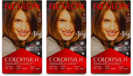 Revlon Colorsilk Permanent Hair Dye Light Brown | Long-Lasting X 3