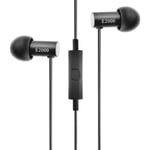 Final E2000C In Ear Isolating Earphones with Smartphone Controls & Mic - Black