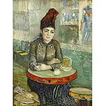 Van Gogh In The Cafe Agostina Segatori In Le Tambourin Art Print Canvas Premium Wall Decor Poster Mural