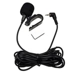 Bilstereomikrofon 2,5 mm/3,5 mm Clip Jack Plug Mic Stereo Mini trådbunden extern mikrofon för auto DVD-radio 3 m lång