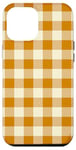 Coque pour iPhone 14 Plus Orange Buffalo Checks Tartan à carreaux Vichy Automne