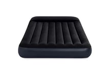 Intex Camping Durabeam Double Size Pillow Rest Classic Airbed Inflatable Mattress 1.37m x 1.91m x 25cm, Black