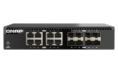 QNAP – 16-port 10GbE unmanaged half-rack switch (QSW-3216R-8S8T)