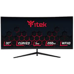 iTek Ecran GGC 30" Curved R1800, WFHD 2560x1080 UltraWide, VA, 200Hz, 21:9, 1ms MPRT, 3xHDMI, DP, Audio, HDR Ready, Adapt Sync