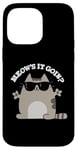 Coque pour iPhone 14 Pro Max Jeu de mots amusant pour chats Meow's It Going