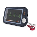 Wellue Pulsebit EX ECG Monitor, appareil ECG Bluetooth avec application iOS et Android, enregistrement 30s / 60s / 5min, fonctionne avec smartphone et PC, traceur de santé cardiaque portable personnel