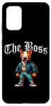 Coque pour Galaxy S20+ Veste cool Bull Terrier Dog The Boss Cool pour chien, maman et papa