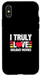 Coque pour iPhone X/XS J'aime vraiment les films de vacances