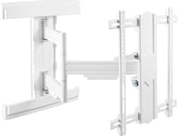 Support Murale Tv 45-85"" (114-216Cm), S5744-W Suspendu Orientable Inclinable Support Écran Universel Accroche Moniteur Vesa 400 X 400 Blanc