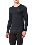 Nike M NK DRY TOP LS SLIM T-shirt à manches longues Homme Noir (black/dark grey) FR : XL (Taille Fabricant : XL)