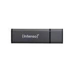 Intenso® 128GB Alu USB-minnepinne - Antrasitt