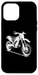 Coque pour iPhone 12 Pro Max Dirt Bike 3D Wireframe – Vintage Moto Lover