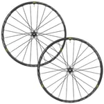 Mavic Ksyrium UST CL Disc Road Wheelset - 700c Black / 12mm Front 142x12mm Rear Shimano Centerlock Pair 10-11 Speed Tubeless