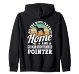 Cozy Home And A German Shorthaired Pointer Dog Short Haired Zip Hoodie